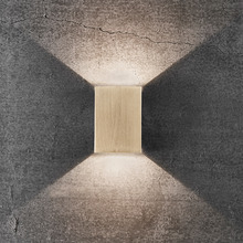 Fold 10.5cm Brass Outdoor Up/Down Wall Light